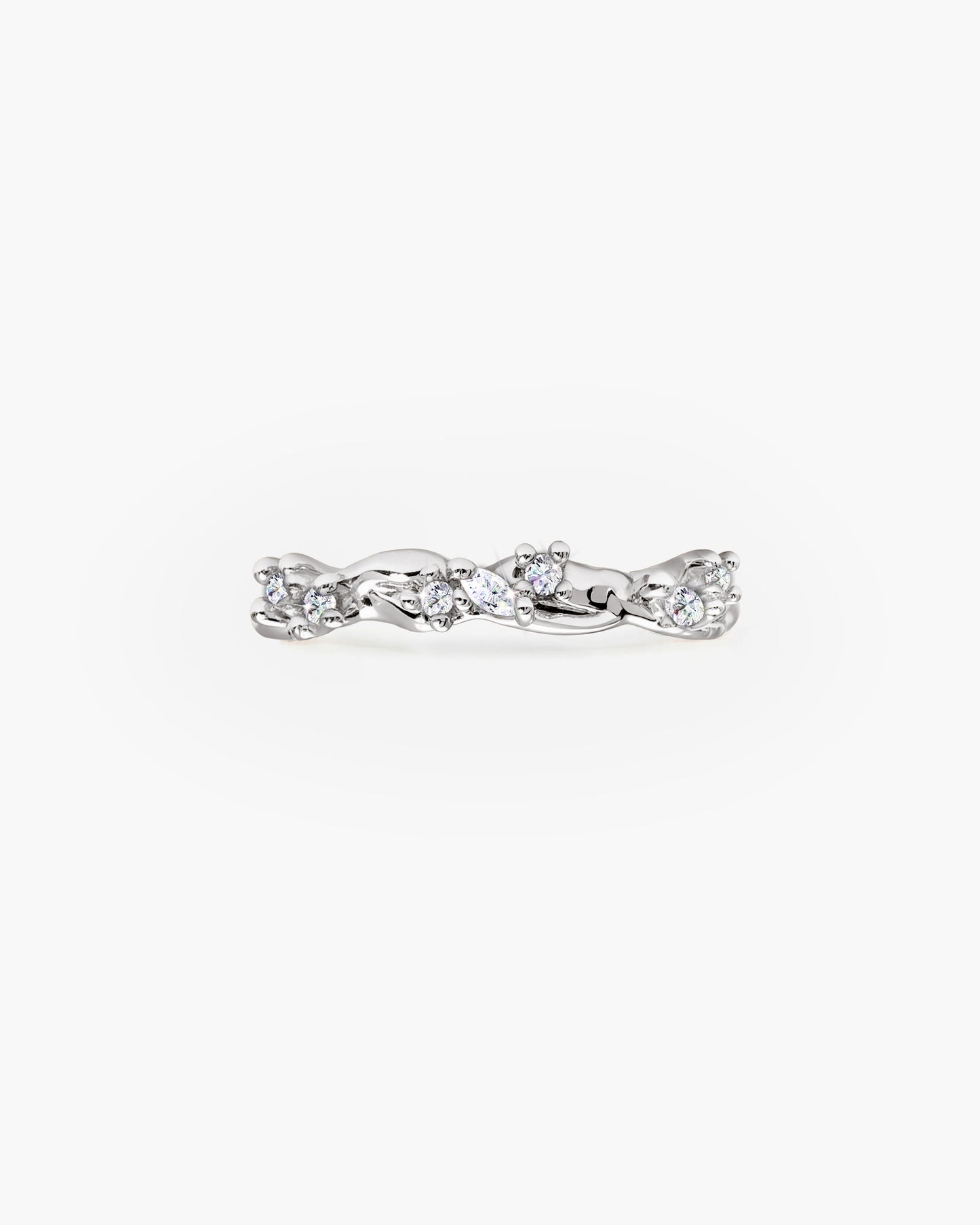 Moonlit Ivy Ring