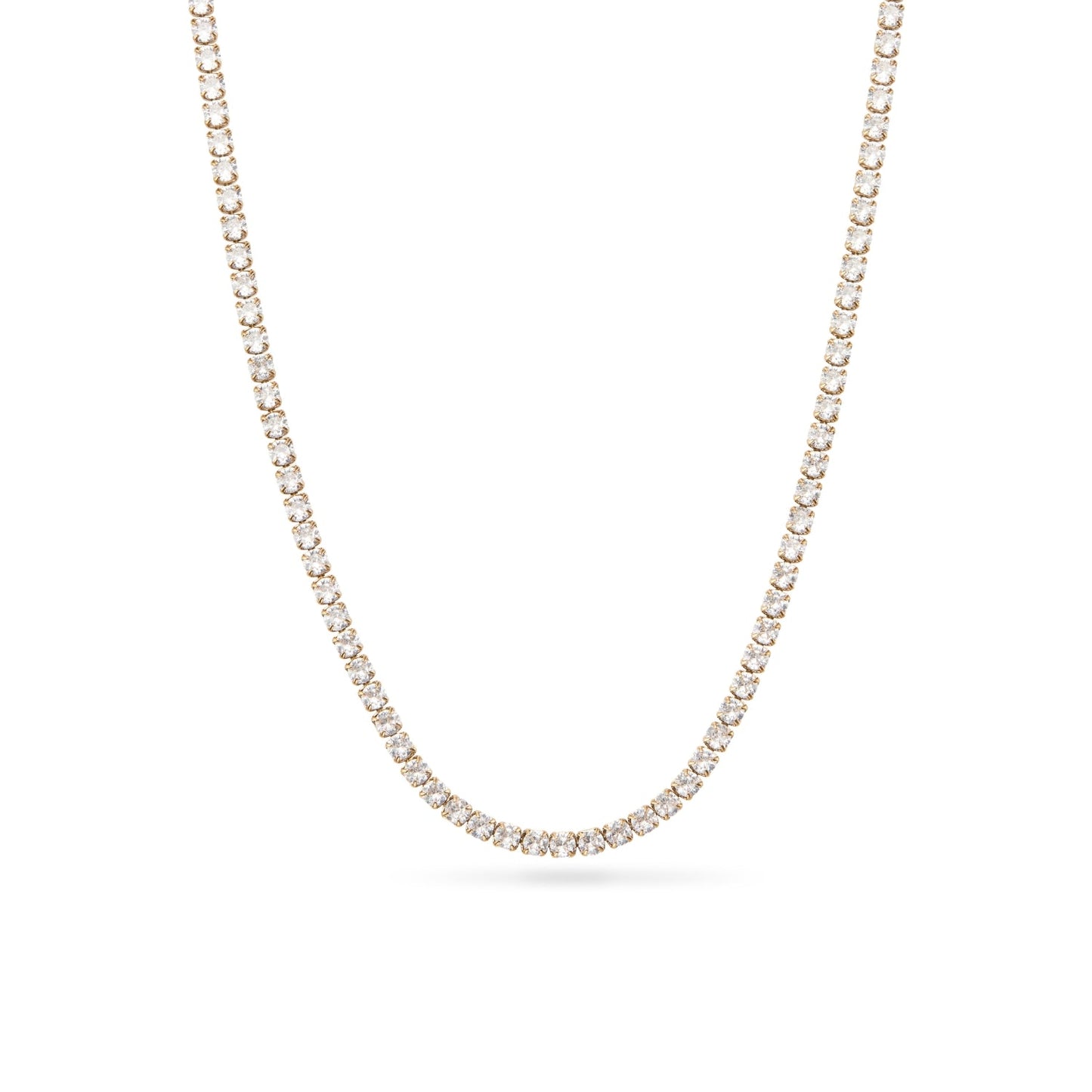 Tennis Necklace (Gold)