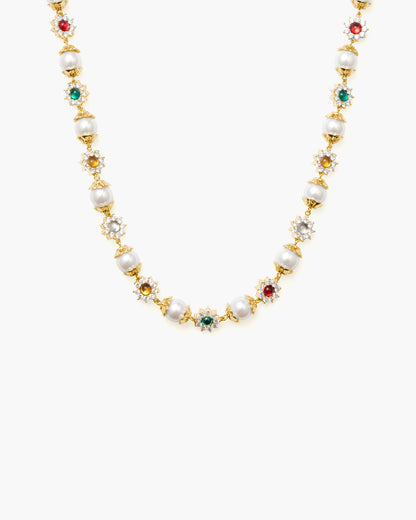 Daisy Pearl Necklace
