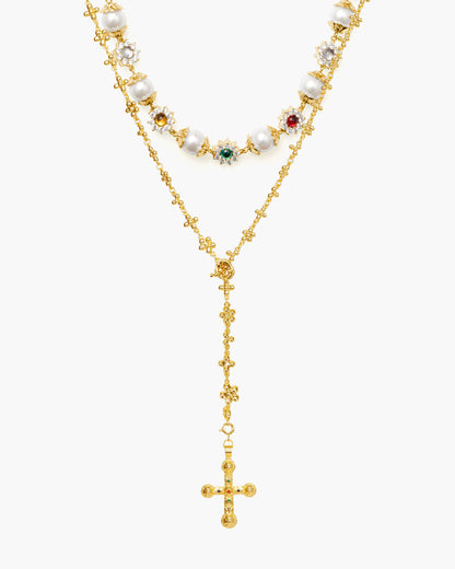 Daisy Pearl Necklace