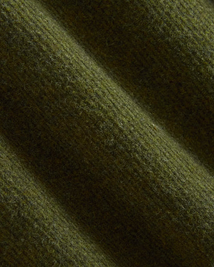 Heavyweight Waffle Twill Overshirt | Heathered Green