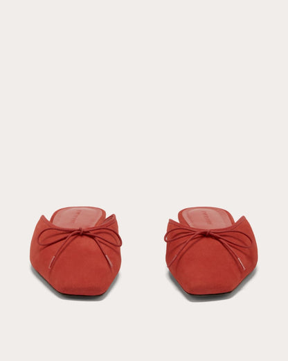 The Ballet Mule | Classic Red Suede