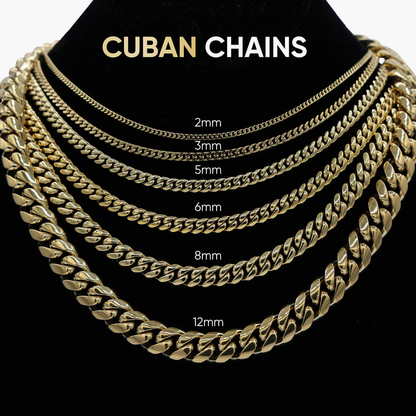 Diamond Cuban Link Necklace in White Gold- 19mm