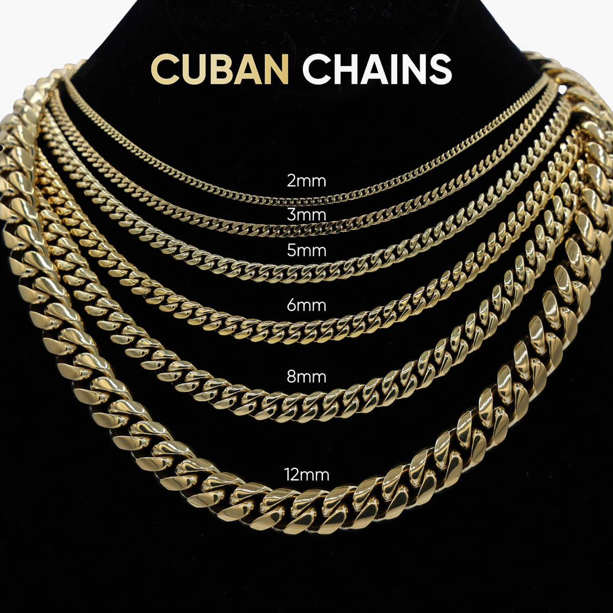 Cuban Link Chain in Rose Gold- 5mm