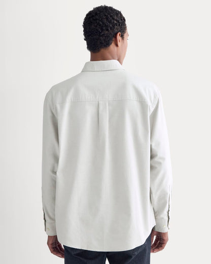 Oversized Oxford Shirt | Grey