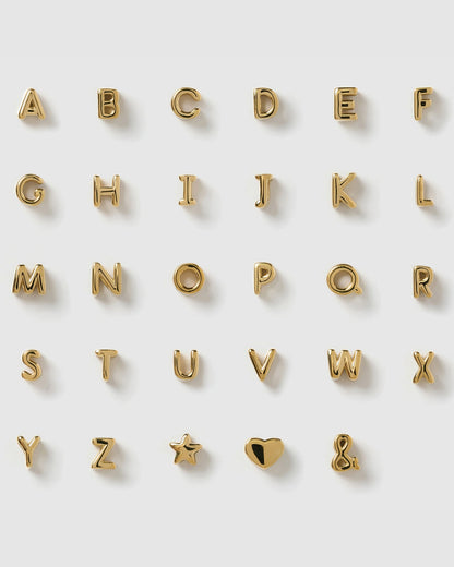 Alphabet String Bracelet - Black