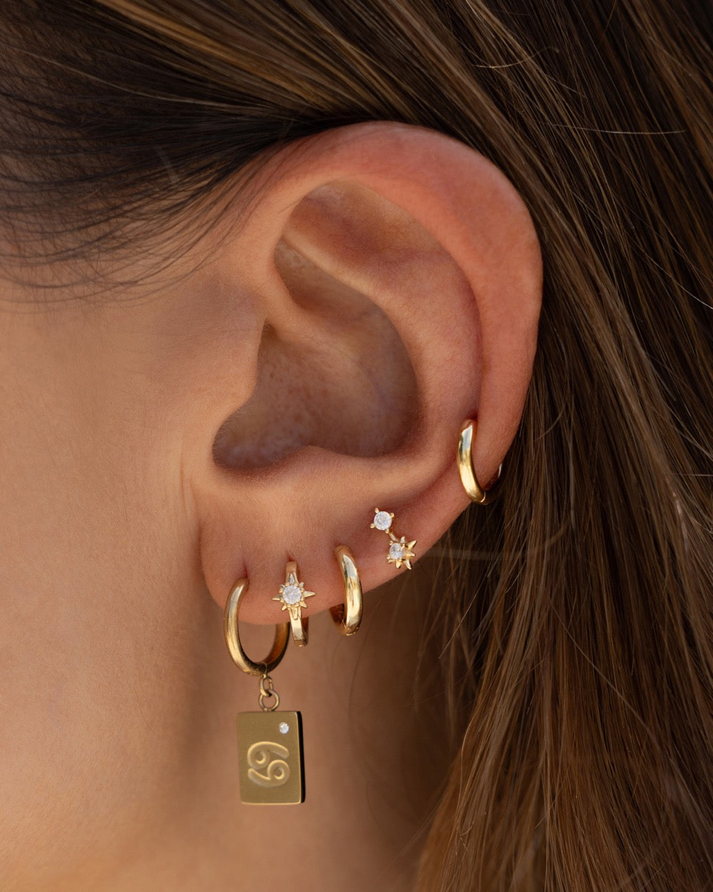 Bonnie Gold Stud Earrings