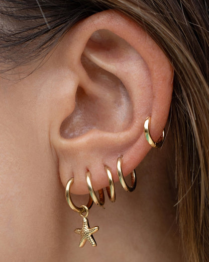 Shia Gold Huggie Earrings