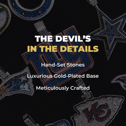 Dallas Cowboys Official NFL Wordmark Pendant