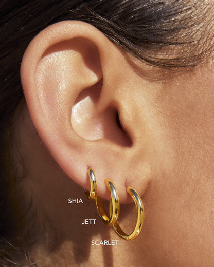 Shia Gold Huggie Earrings