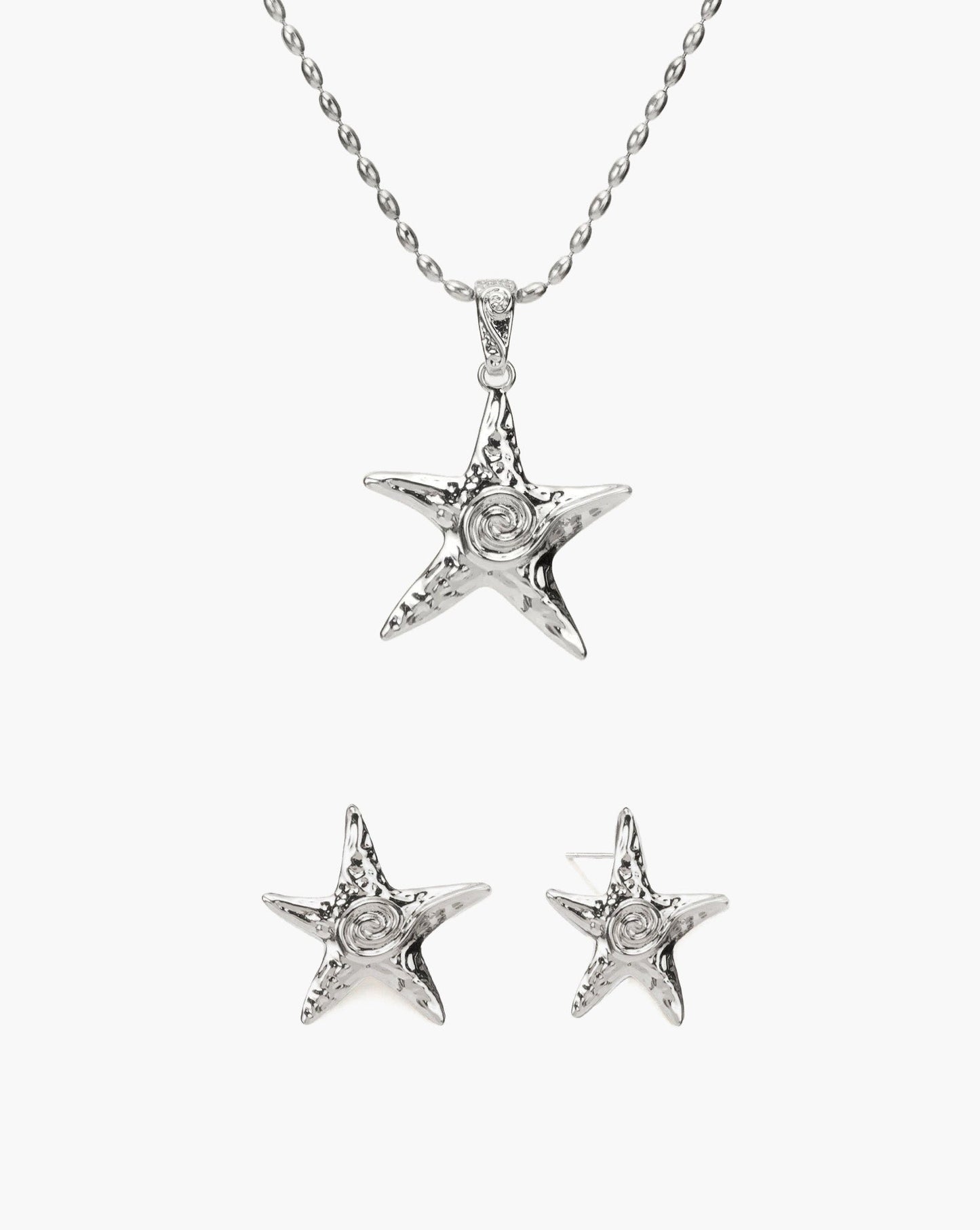 Silver Starfish Necklace