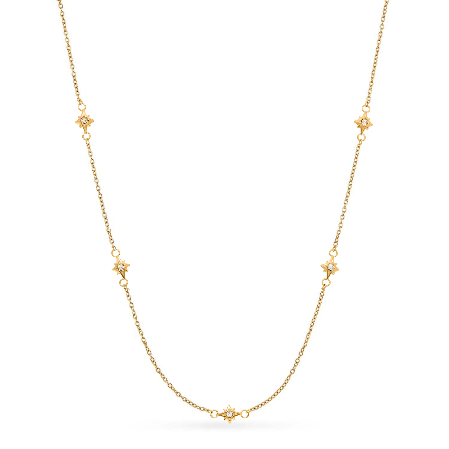 Written in The Sand Initial Necklace (Gold)