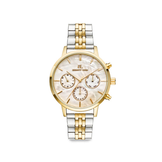 Two Tone Pearl Link Nueva 40 Watch