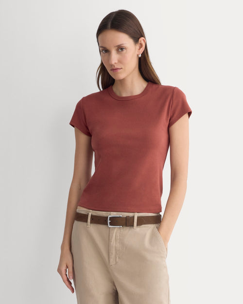 RetroSoft Cotton Crew | Henna Red