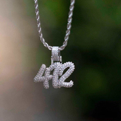 Custom Name Plate Pave Font