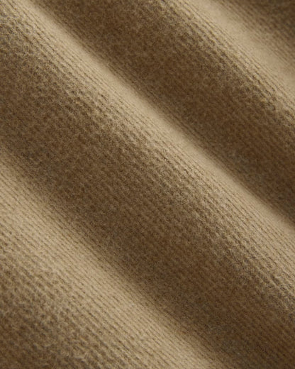 Heavyweight Waffle Twill Overshirt | Dark Heathered Camel