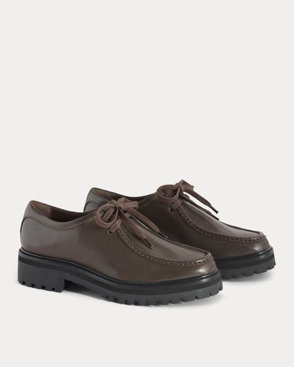Leather Lug Chukka | Deep Brown