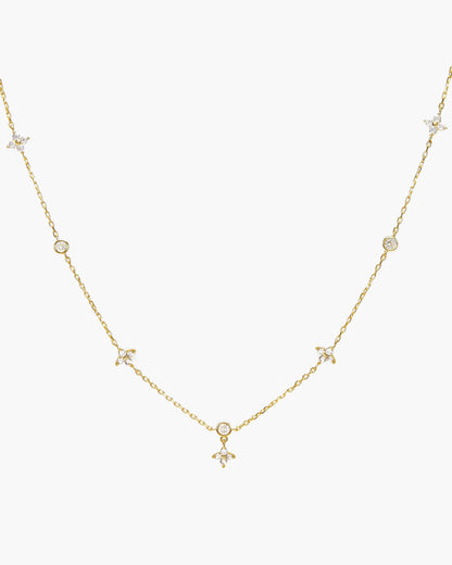 Lucky Clover Necklace in Silver