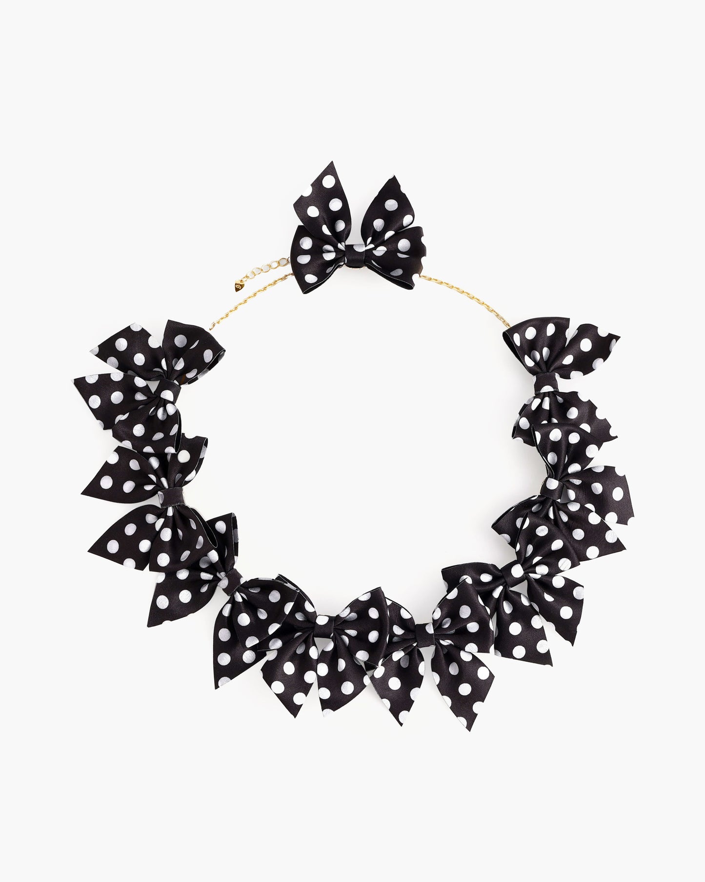 Polka Dot Bow Necklace